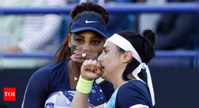Serena's doubles campaign at Eastbourne ends due to partner Jabeur's injury