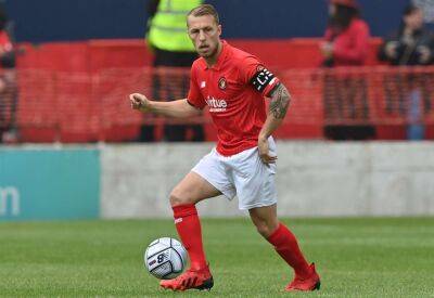 Ebbsfleet United manager Dennis Kutrieb reacts to keeping Chris Solly as player-coach