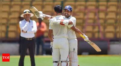 Yash Dubey, Shubham Sharma tons deflate Mumbai, MP close in on maiden Ranji title - timesofindia.indiatimes.com -  Mumbai