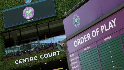 Wimbledon to give free tickets to Ukrainian refugees - channelnewsasia.com - Britain - Russia - Ukraine - Usa - Belarus - county Cross