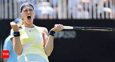 Petra Kvitova to face Jelena Ostapenko in Eastbourne final - timesofindia.indiatimes.com