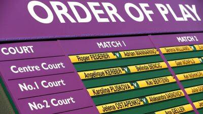 Roger Federer - Serena Williams - Novak Djokovic - Wimbledon analysis: Centre Court scheduling continues to favour men - bt.com