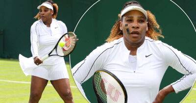 Serena Williams shows off her backhand ahead of Wimbledon