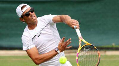 Rafael Nadal, Novak Djokovic and Andy Murray train ahead of Wimbledon - in pictures