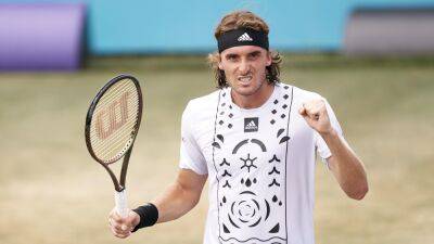 Stefanos Tsitsipas topples Roberto Bautista Agut for first grass title, Taylor Fritz doubles up at Eastbourne