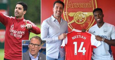 Mikel Arteta - Gabriel Jesus - Thierry Henry - Alexandre Lacazette - Eddie Nketiah - Paul Merson - Fabio Vieira - 'He wouldn't start for Fulham!': Merson SLAMS Nketiah new deal - msn.com -  Man