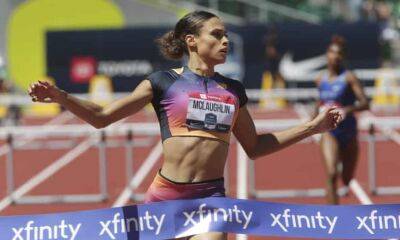 Sydney McLaughlin breaks own 400m hurdles world record at US championships