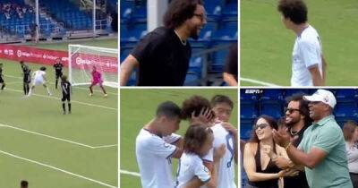 Cristiano Ronaldo - Marcelo celebrating son's thunderous header for Madrid academy makes for wholesome viewing - msn.com - Brazil
