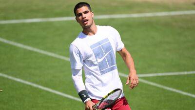 Carlos Alcaraz says he always watches videos of Roger Federer, Novak Djokovic, Rafael Nadal to improve his grass game