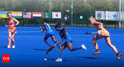 Indian junior women's hockey team loses 1-4 to Netherlands in U-23 5 Nations tournament final - timesofindia.indiatimes.com - Netherlands - India