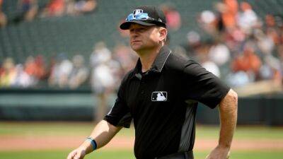Umpire Muchlinski leaves Astros-Yankees game after foul tip to mask