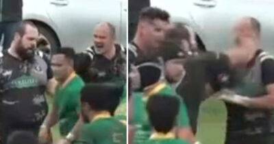 Rugby player punches own teammate in heated scenes at NZ premier match