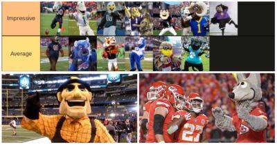 NFL: Ranking every team's mascot from 'Stars Of The Show' to 'What Were They Thinking?'