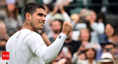Wimbledon: Carlos Alcaraz battles to win, Novak Djokovic and Andy Murray drop a set before advancing; Danielle Collins biggest casualty of Day 1