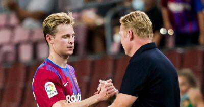 Ronald Koeman issues worrying update on Frenkie de Jong to Manchester United transfer