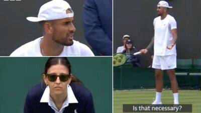 Nick Kyrgios - Wimbledon: Furious Nick Kyrgios calls 'selfish' line judge 'a snitch' - givemesport.com