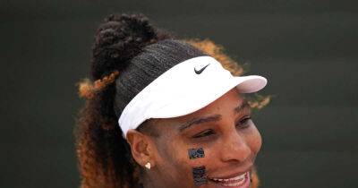 Why is Serena Williams wearing plasters on her face? Wimbledon return for star