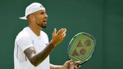 Nick Kyrgios spits in direction of fan who allegedly was verbally abusive during Wimbledon match