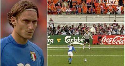 Jaap Stam - Frank De-Boer - Francesco Totti - Francesco Totti: When Italian legend took outrageous penalty vs Netherlands - givemesport.com - France - Netherlands - Italy -  Amsterdam