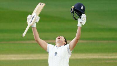 Alice Davidson-Richards savours debut century as England take upper hand