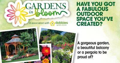 Showcase your Garden in Bloom - £250 to be won to spend at Dobbies Garden Centre.