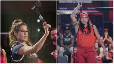 Dana White - Julianna Pena - Amanda Nunes - Amanda Nunes and Julianna Pena compete in insane axe-throwing challenge - givemesport.com