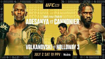 Max Holloway - Jared Cannonier - Read More - Alexander Volkanovski - Israel Adesanya - UFC 276 Predictions: Dominant KOs, submissions and more expected - givemesport.com - Britain - Israel - state Nevada