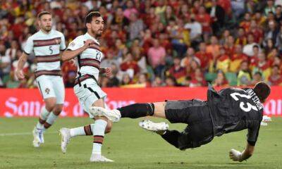 Portugal’s Ricardo Horta strikes late to earn point against wasteful Spain