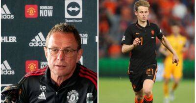 Manchester United have listened to Ralf Rangnick comments with Frenkie de Jong transfer