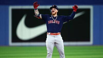 Red Sox - Cavan Biggio - Tim Mayza - Alejandro Kirk - Blue Jays fail to complete sweep of Red Sox as 10th-inning surge leads Boston to victory - cbc.ca -  Boston -  Santiago