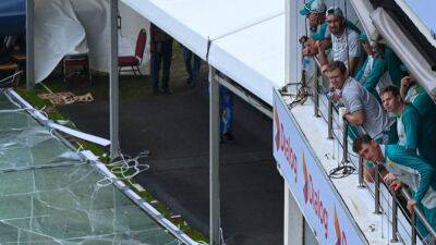 Watch: Glass Panel In Tatters As Heavy Winds Disrupt Sri Lanka vs Australia 1st Test