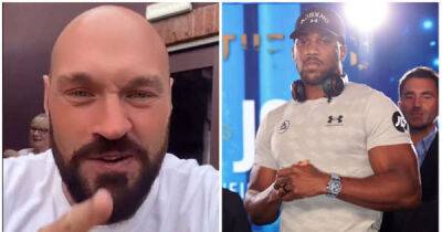 Tyson Fury has actually posted a video in defence of Anthony Joshua & it just doesn't feel right