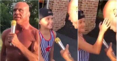 Kurt Angle has recreated the iconic John Cena debut promo with his daughter & it's amazing