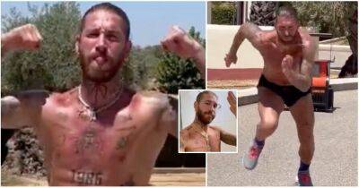 PSG's Sergio Ramos shows off ripped physique at 36 years old