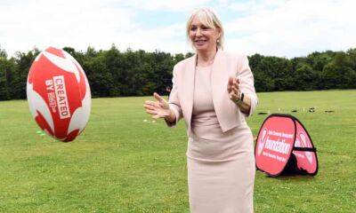 Nadine Dorries mistakes rugby league for union code at World Cup event