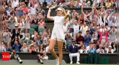 Harmony Tan - Sara Sorribes Tormo - Britain's Boulter dumps 2021 finalist Pliskova out of Wimbledon - timesofindia.indiatimes.com - Britain - Spain - Czech Republic