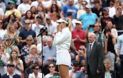 Britain's Boulter dedicates Pliskova win at Wimbledon to late grandmother