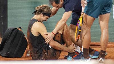 Alexander Zverev suffers agonizing injury during French Open semifinal, Rafael Nadal advances to final