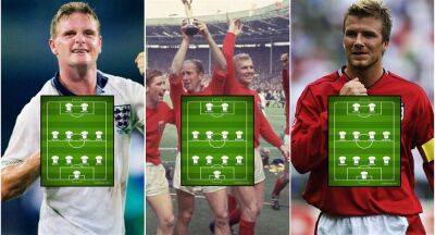 England's three greatest XI's ever named featuring Rooney, Beckham, Gascoigne, & Charlton