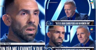 Carlos Tevez says his football career is over after losing his father in emotional interview