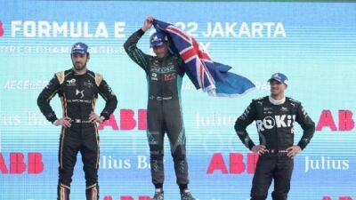 Antonio Felix Da-Costa - Formula E - Nyck De-Vries - Mitch Evans - Edoardo Mortara - Mitch Evans Wins Jakarta Formula E - en.tempo.co -  Jakarta -  Rome