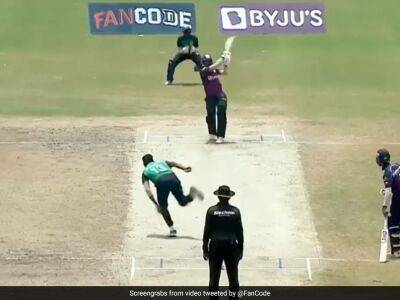 Watch: Indian Teen Krishna Pandey Smashes 6 Sixes In An Over In T10 Match
