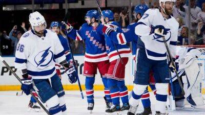 Rangers end Lightning streak, take 2-0 series lead
