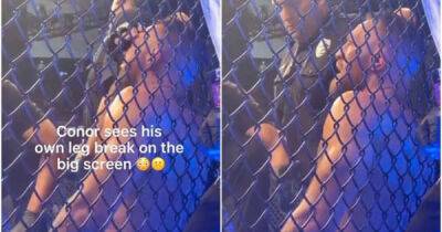 Conor Macgregor - Dustin Poirier - Joe Rogan - New footage shows Conor McGregor watching his leg break at UFC 264 on the big screen - msn.com - Usa