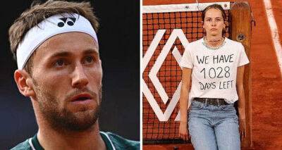 Casper Ruud shares why French Open protester left him 'scared' by chaining herself to net