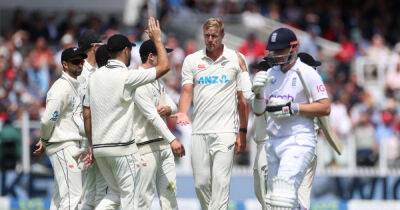 Stuart Broad - Jimmy Anderson - Kyle Jamieson - Daryl Mitchell - Colin De-Grandhomme - Tom Blundell - Cricket-England 31-1 at lunch as they chase 277 for victory over New Zealand - msn.com - New Zealand