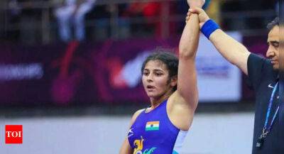 Paris Olympics - Dominant Sarita wins first gold of 2022 season, maiden senior level gold for Manisha - timesofindia.indiatimes.com - India - Azerbaijan