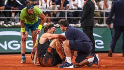 Alexander Zverev tore 'several lateral ligaments' in right foot during French Open semifinal