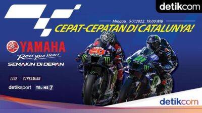 Fabio Quartararo - Francesco Bagnaia - Cepet-cepetan di MotoGP Catalunya 2022 - sport.detik.com