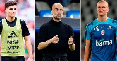 Pep Guardiola outlines Man City plan to get the best out of Erling Haaland and Julian Alvarez